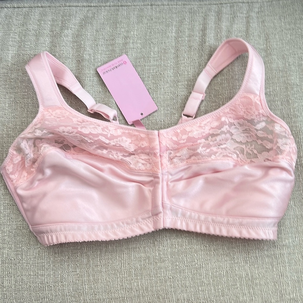 Comfort Choice nwt sz 40DD pink front clasps